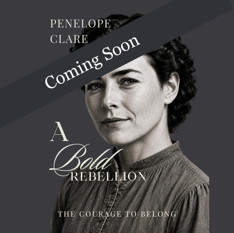Promotional image for A Bold Rebellion by Penelope Clare, an upcoming historical novel set on New Zealand’s Banks Peninsula in the 1880s. It follows Jenny, a strong-willed Scottish woman navigating her new life — among colonists and the people who’ve long